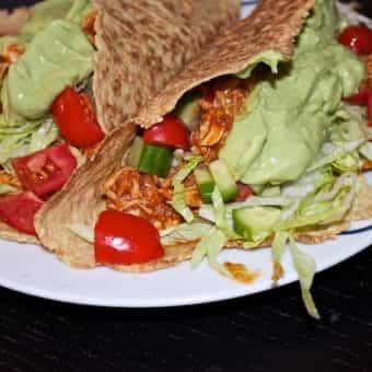 Mexican Pulled Chicken med guacamole